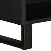 vidaXL Side Cabinet Natural and black Solid acacia wood and iron Medium