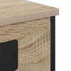 vidaXL Bedside Cabinet 2 pcs Sonoma Oak 16.14 x 12.20 x 29.92 in