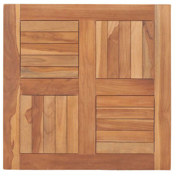 vidaXL Table Top Teak Solid Teak Wood 23.6x23.6 in Durable