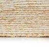 vidaXL Area Rug Natural and white 50% jute, 50% cotton 47.2 in diameter