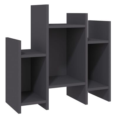 vidaXL Side Cabinet Gray 23.6"x10.2"x23.6" Engineered Wood