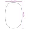 vidaXL Wall Mirror Silver Glass 19.7 x 13.8 in Wall mounting