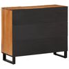 vidaXL Sideboard Brown Solid Acacia Wood with Steel Frame Medium