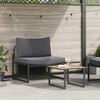 vidaXL Garden Sofa Set 2 pcs Anthracite Steel