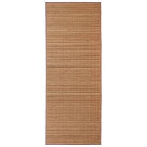 vidaXL Rug Brown Bamboo top + polypropylene edges 31.5 x 118.1 in