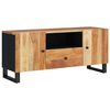 vidaXL TV Cabinet Natural wood with black