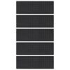 vidaXL Stair Tread Black Rubber 9.8x29.5 in Stair Tread Rectangular