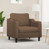 vidaXL Sofa Chair Brown Fabric (100% polyester), metal, textilene Single