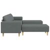 vidaXL Sofa Set Dark gray fabric
