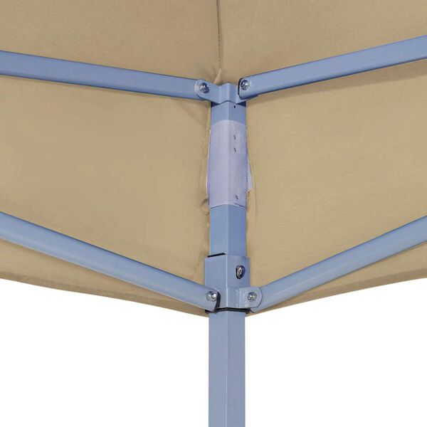 vidaXL Party Tent Roof 6.6'x6.6' Beige 0.9 oz/ft²