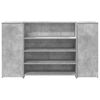 vidaXL Reception Desk Concrete Grey Engineered wood 70.9 x 19.7 x 40.7 in