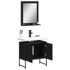 vidaXL Bathroom Cabinet Set Black