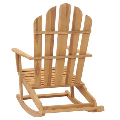 vidaXL Adirondack Rocking Chair Solid Teak Wood
