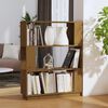 vidaXL Book Cabinet Honey brown Solid pine wood Medium Book Cabinet