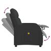 vidaXL Massage Chair Black Polyester, Plywood, Iron, Foam, PP Cotton