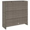 vidaXL Storage Cabinet with Shelf Grey 39.37 x 14.17 x 40.16 in Rattan