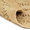 vidaXL Area Rug Natural Jute Large Durable Area Rug Round