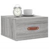 vidaXL Wall-mounted Bedside Cabinet Set of 2 Gray Sonoma Engineered wood