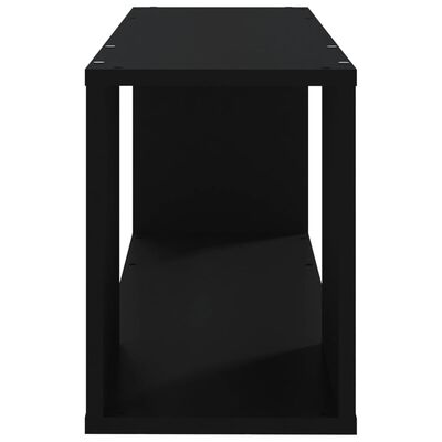 vidaXL TV Stand Black 31.5"x9.4"x12.6" Engineered Wood