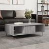 vidaXL Coffee Table Gray Sonoma Engineered wood, Iron Medium