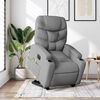 vidaXL Electric Stand Up Massage Recliner Chair Light Gray