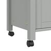 vidaXL Kitchen Trolley MONZA 33.1"x15.7"x34.8" Solid Wood Pine