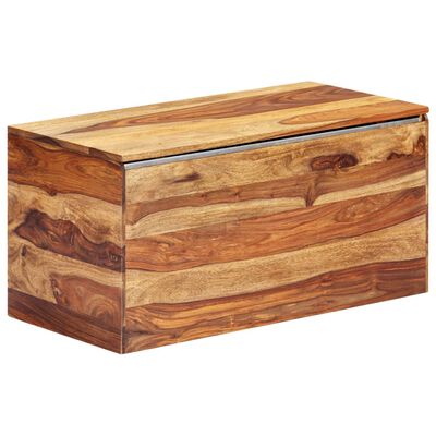 vidaXL Storage Chest 31.5"x15.7"x15.7" Solid Sheesham Wood