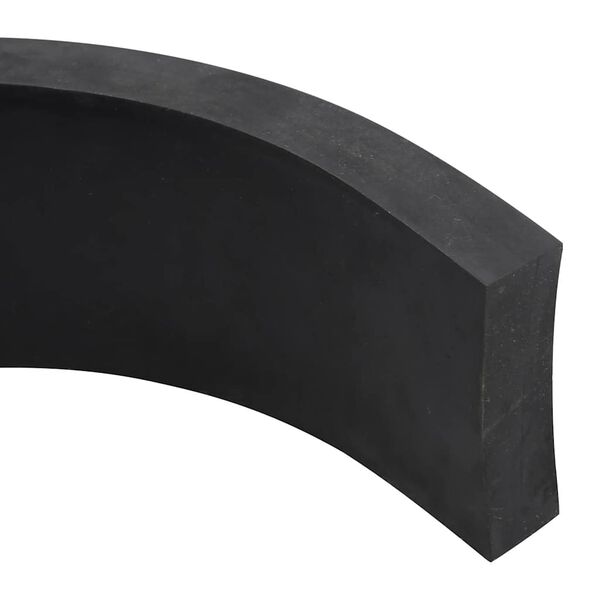 vidaXL Rubber Edge For Snow Plow Black Styrene-butadiene rubber