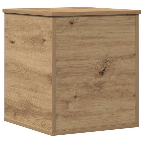 vidaXL Storage Box with Storage Artisan Oak 15.75 x 16.54 x 18.11 in
