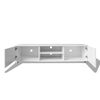 vidaXL TV Stand High-gloss white Engineered wood, MDF Medium TV Cabinet