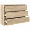 vidaXL Sideboard Sonoma Oak Engineered Wood 39.4 in x 13.8 in x 29.9 in