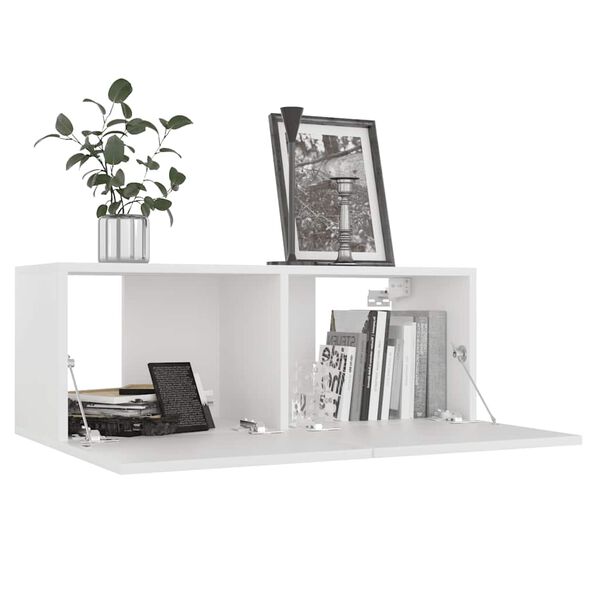 vidaXL 6 Piece TV Stand Set White Engineered Wood