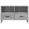 vidaXL TV Cabinet Grey sonoma Engineered wood, iron Medium TV Cabinet
