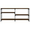 vidaXL Console Table Brown oak Engineered wood and metal Large