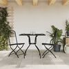 vidaXL Garden Dining Set Anthracite Expanded metal mesh Compact Foldable