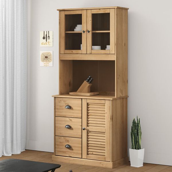 vidaXL Highboard Honey wood