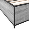 vidaXL Bed Frame Grey Sonoma Engineered wood, steel Double Durable