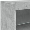 vidaXL Sideboard Concrete grey Engineered wood, glass