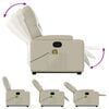 vidaXL Stand Up Massage Recliner Chair Cream