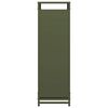 vidaXL Firewood Rack Olive Green 23.6x11.0x35.4" Cold-rolled steel