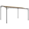 vidaXL Canopy Taupe Polyester 13x10 ft Durable Canopy Rectangular