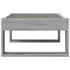 vidaXL Coffee Table Grey sonoma Engineered wood, glass Medium
