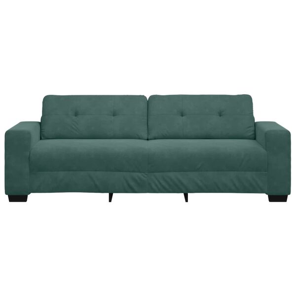 vidaXL Sofa Dark Green 87.01 x 30.71 x 31.50 in Fabric