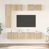 vidaXL TV Cabinet Set Set of 8 Sonoma oak Engineered wood Medium