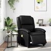 vidaXL Electric Massage Recliner Chair Black
