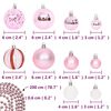 vidaXL Christmas Bauble Set Pink, Red, White Plastic Various sizes