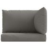vidaXL Pallet Cushion Melange dark gray 100% polyester One Size
