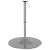 vidaXL Bar Table Base Chrome Chromed Steel Medium Height-Adjustable