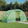 vidaXL Greenhouse Green Polyethylene, galvanized steel Large