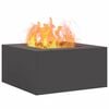 vidaXL Fire Pit Black 31.5" x 31.5" x 15.7" Cold-rolled steel